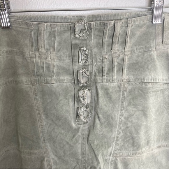 Mia Inspiration Womens Crop Pants Gray Side Zip Pockets Size 3 - Picture 2 of 12